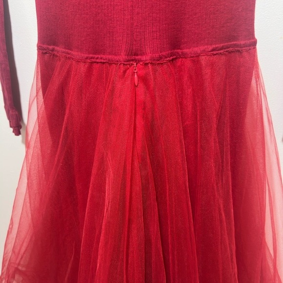 Marc Le Bihan "2 Fake Pieces Dress" Woman Red Dress Size XS - Picture 7 of 11